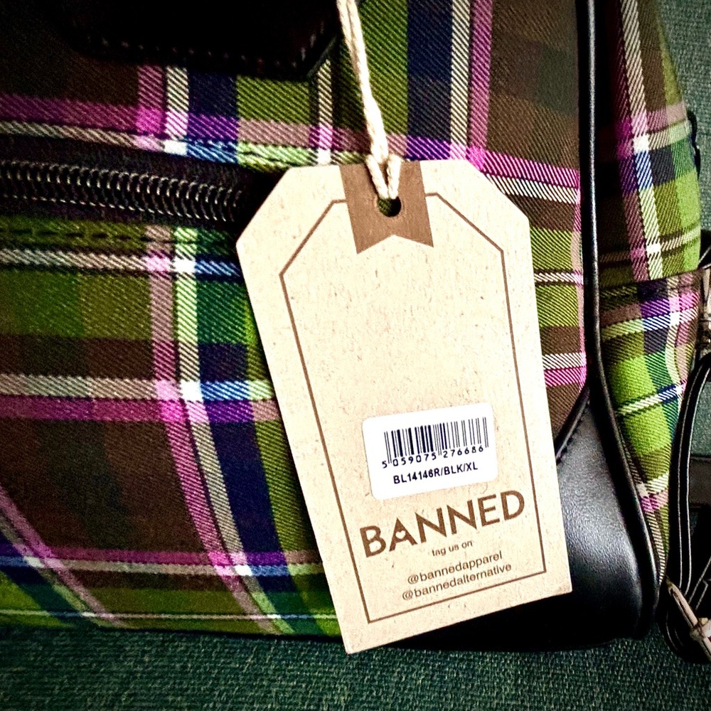 ๐ NWT - Banned Alternative NEW WARREN SHOULDER BAG - Picture 5 of 14